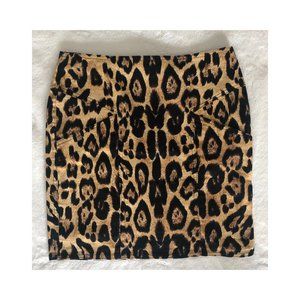 MINKPINK Leopard Mini Skirt with Pockets